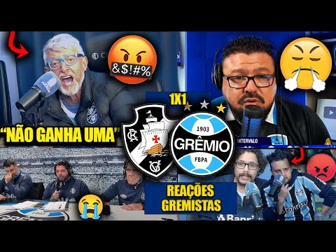 REAÇÕES dos GREMISTAS FURIOSOS com o EMPATE - VASCO 1X1 GRÊMIO [REACT BRASILEIRÃO 2025]