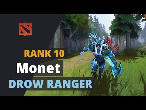 Monet (Rank 10) plays Drow Ranger Dota 2 Full Game
