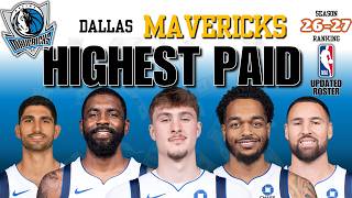 🔥 Dallas Mavericks Full Roster & Salaries 2026-27 | NBA Payroll!