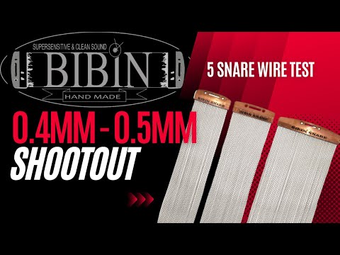 Five Bibin Snare Wires vs Gretsch Brooklyn Standard Wires