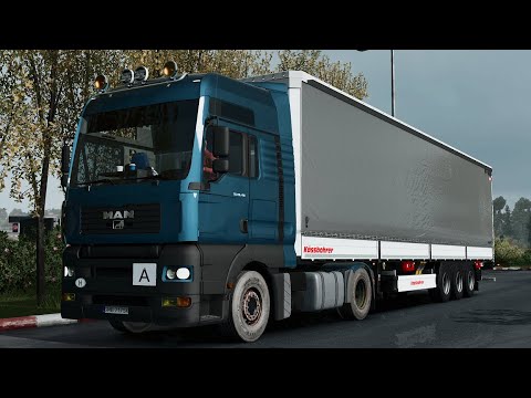 ETS 2 1.43 MAN TGA BY MADSTER POMEZANIA -HEAVY RAIN- JBX/PNG POLMIESCIE - WIELBARK [4K]