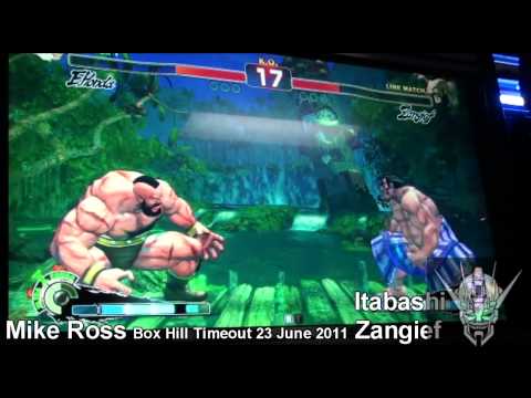 Box Hill Timeout 23 JUNE 2011 Mike Ross [Honda] vs Itabashi Zangief [Zangief] SSF4AE