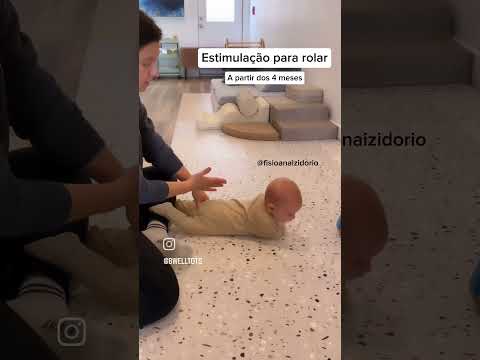 Stimulating rolling over from 4 months old