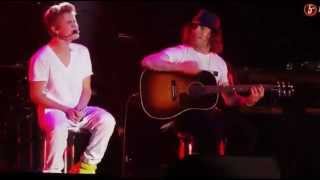 Justin Bieber - Die in your arms acoustic in Mexico