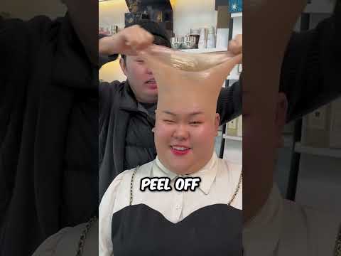 This girl bought the most realistic mask in the world !