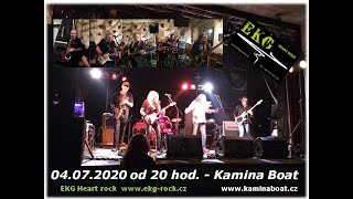 Video EKG Heart rock   Kamina Boat Praha 04 07 2020