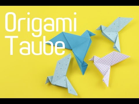 Origami Taube falten - Origami Vogel - Anleitung - Talu.de