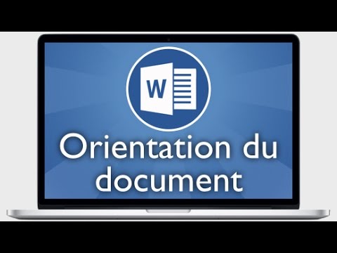 comment modifier l'orientation d'une video