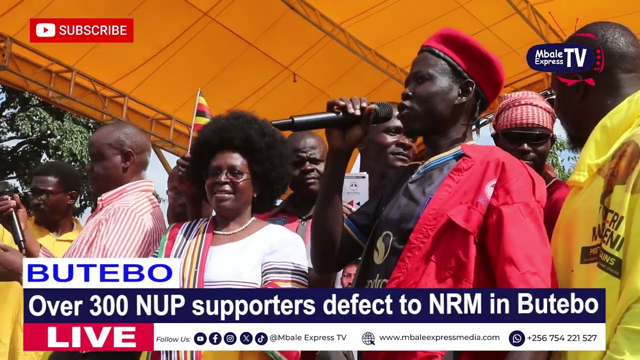 Over 300 NUP supporters defect to NRM, welcomed by President Museveni