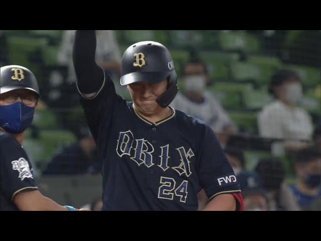 【4回表】プロ初3ベース!! バファローズ・紅林 タイムリー3ベースヒットで追加点!! 2021/9/10 L-B