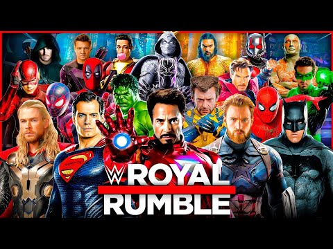 Marvel vs DC Superhero 30-Man Royal Rumble Match! | WWE 2K24 | 4K 60FPS