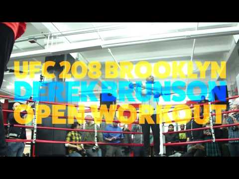 Derek Brunson UFC 208 Open Workout Video