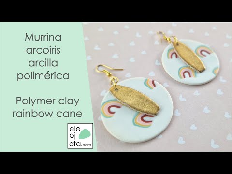Haz una murrina arcoiris en arcilla polimérica