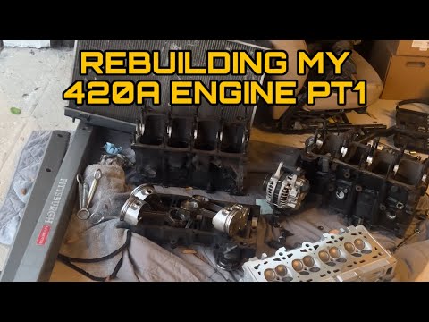 REBUILDING MY 420A DSM ENGINE PART 1