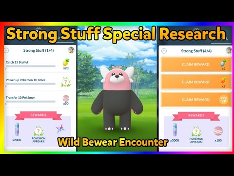*Strong Stuff* Special Community Day Research Pokemon Go| Stufful Community Day Research Pokemon Go