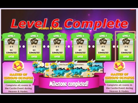 Heaven & hades Event-Dragon Mania Legends | Level 6 Complete New Chrono Divine Event | HD