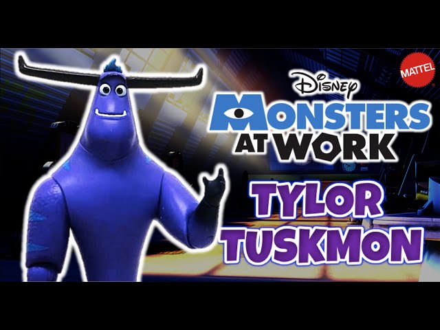 Vídeo relacionado con Disney Pixar Monsters At Work Tylor Figura articulada de juguete para coleccionar, regalo para niños +3 años