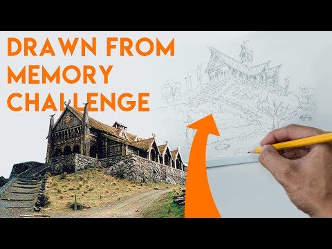 Architect draws Lord of The Rings Castles from Memory Video