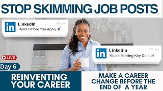 How to Analyze Job Descriptions Before a Career Change | Job Search Tip | RYC Day 6