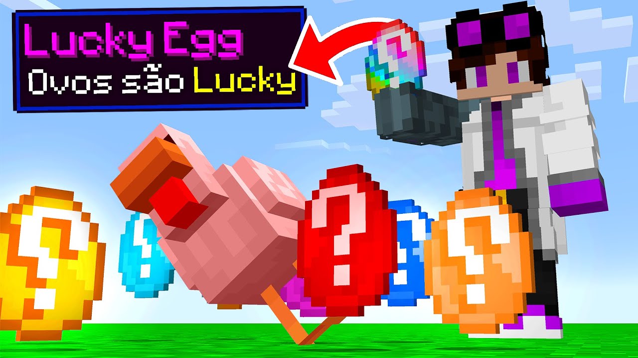 OVOS são LUCKY BLOCK no minecraft