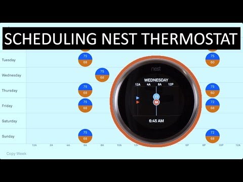 Nest Schedule Setup: Programming the Nest Thermostat