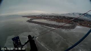preview picture of video 'Utah Lake Fly-in Powered Parachute (PPC) 1-5-19'