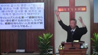2018年8월12일, 민수기 21:4-9(원망과 불평의 말이 아닌, 감사의 말을 합시다)