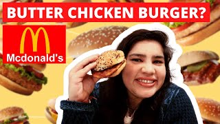 McDonald's new Butter Chicken Burger, Butter Paneer Burger 🍔 || New Menu, Honest Review