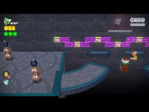 Super Mario 3D World (Switch) 5-5 Speedrun - Time: 16 (Former WR)