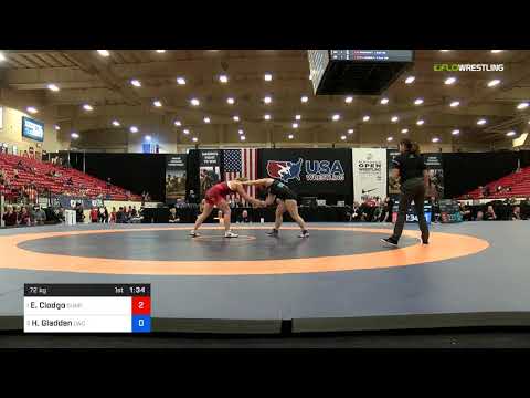 2018 Marine Corps US Open/Senior Women's Freestyle 72 Semis - Erin Clodgo (Sunk) Vs. Hannah Gladde