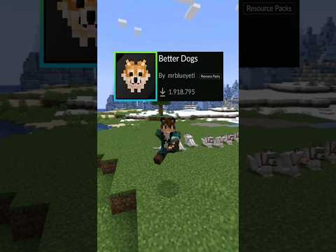 Nacho714 - Texture Pack to Change the Textures of the Wolves in Minecraft - Better Dogs #shorts #minecraft