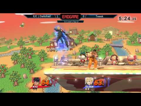 ENDGAME 1v1 Losers Top 12 – E2C l Darkshad (Ryu) vs. Tweek (Cloud)