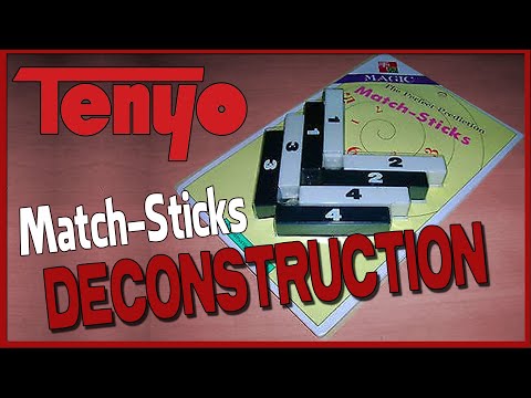 TENYO Match-Sticks Close up Trick Deconstructed - How it Works Magic