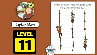 Brain Test 2 Captain Mary Level 11 Walkthrough