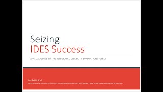 Seizing IDES Success: A Visual Guide to the Integrated Disability Evaluation System #ides #peb