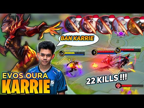 22 Kill! Karrie Totaly Broken ,Try Hard To Stop Me | By BIAWAK BATAM aka Oura - Mobile Legends