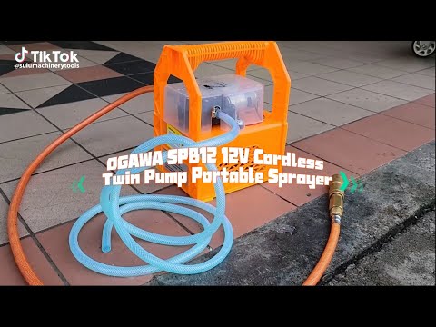 【Sui U Product Demo】OGAWA SPB12 12V Cordless Twin Pump Portable Sprayer / Battery Sprayer