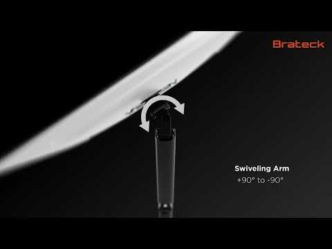 Držák monitoru Brateck LDA32-114E dvě ramena vedle sebe mechanická pružina nástěnný