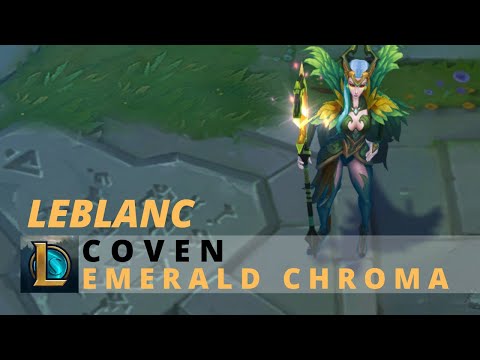 Coven Leblanc Emerald Chroma - League Of Legends