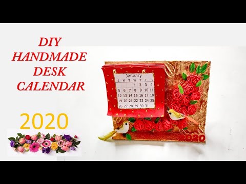 Art Art Diy Handmade Desk Calendar 2020 Diy Calendar 2020 How To