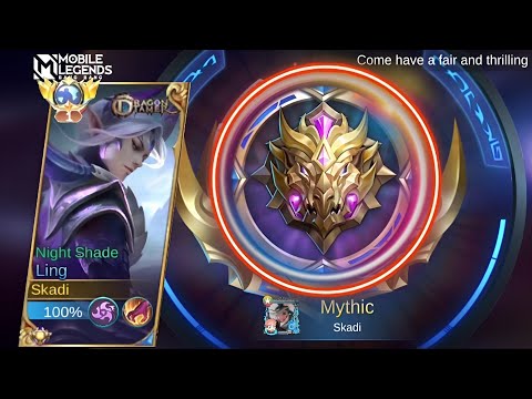 LING SOLO MYTHIC RANK UP IN NEW SEASON 29 !! LING FASTHAND GAME PLAY - MLBB