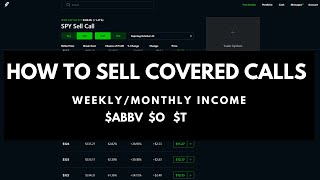 HOW TO SELL COVERED CALLS TO MAKE WEEKLY/MONTHLY INCOME - THINKORSWIM PLATFORM