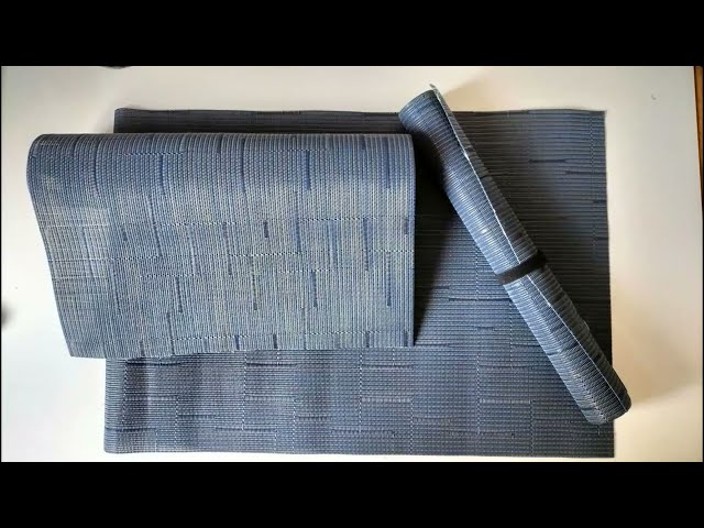Vídeo relacionado con IPEA Manteles Individuales e Mesa Elegantes 45 x 30 cm para Cena, Almuerzo, Desayuno - 6 Unidades - Mantel Individual Lavable, Resistente Calor, Antideslizante, Antimanchas para Mesa de Cocina - Negro