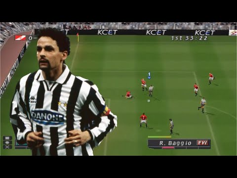 ISS Pro Evolution 2 - Roberto Baggio Skills and Goal