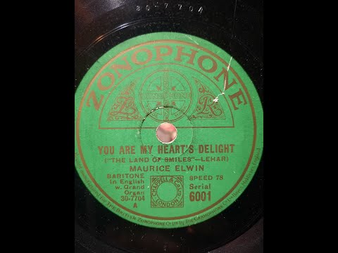 MAURICE ELWIN - You Are My Heart's Delight (1931) 78RPM Zonophone Organ
