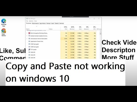 how to fix Copy and Paste not working on windows 10