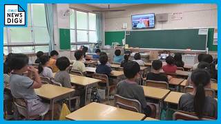 体育館にエアコンなく… 終業式はオンライン形式に 児童は教室から参加 ｢素敵な夏休みを｣ 名古屋の小学校