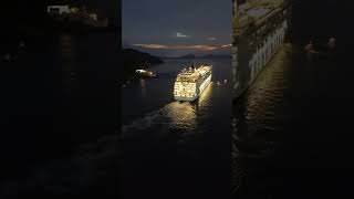 O MSC Armonia se despede da temporada de Santos.