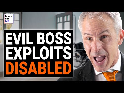 EVIL Boss Takes ADVANTAGE Of DISABLED Employee, Then KARMA Comes After Him | @DramatizeMe