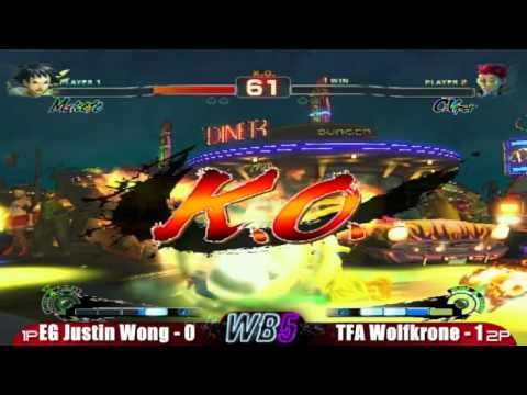 EG Justin Wong vs TFA Wolfkrone WB5 SSF4 Singles